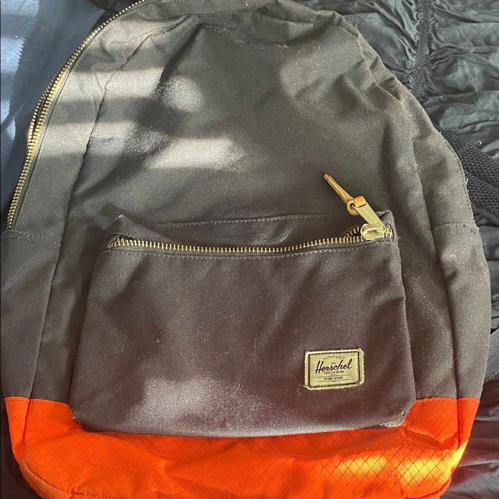 Herschel Supply Company Black and Orange Backpack
